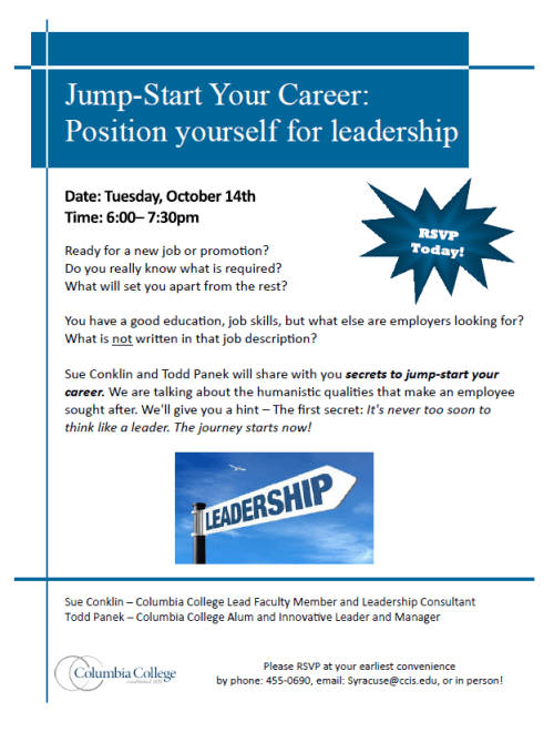 Position yourself for leadership