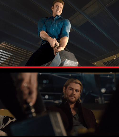 Thor's best "Oh Shit" moment in Avengers: Age of Ultron.
